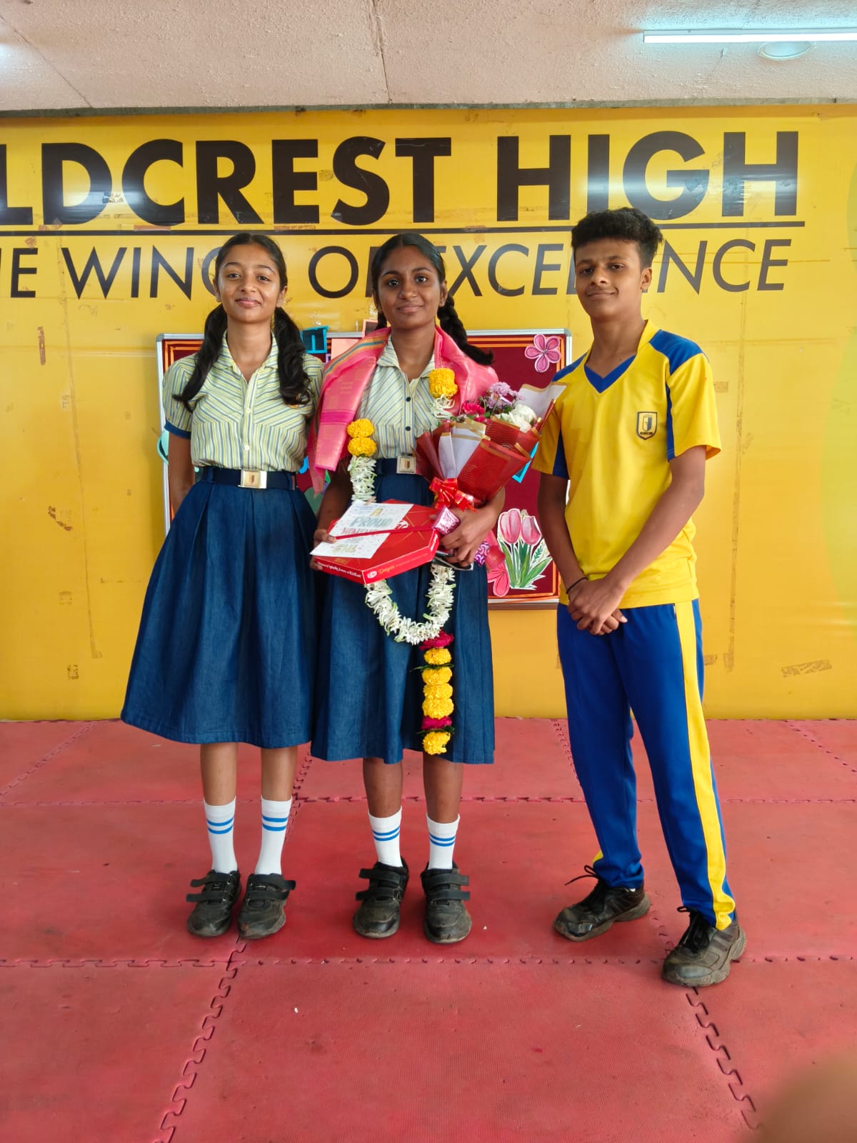 Independence Day celebration at Goldcrest High, Latur