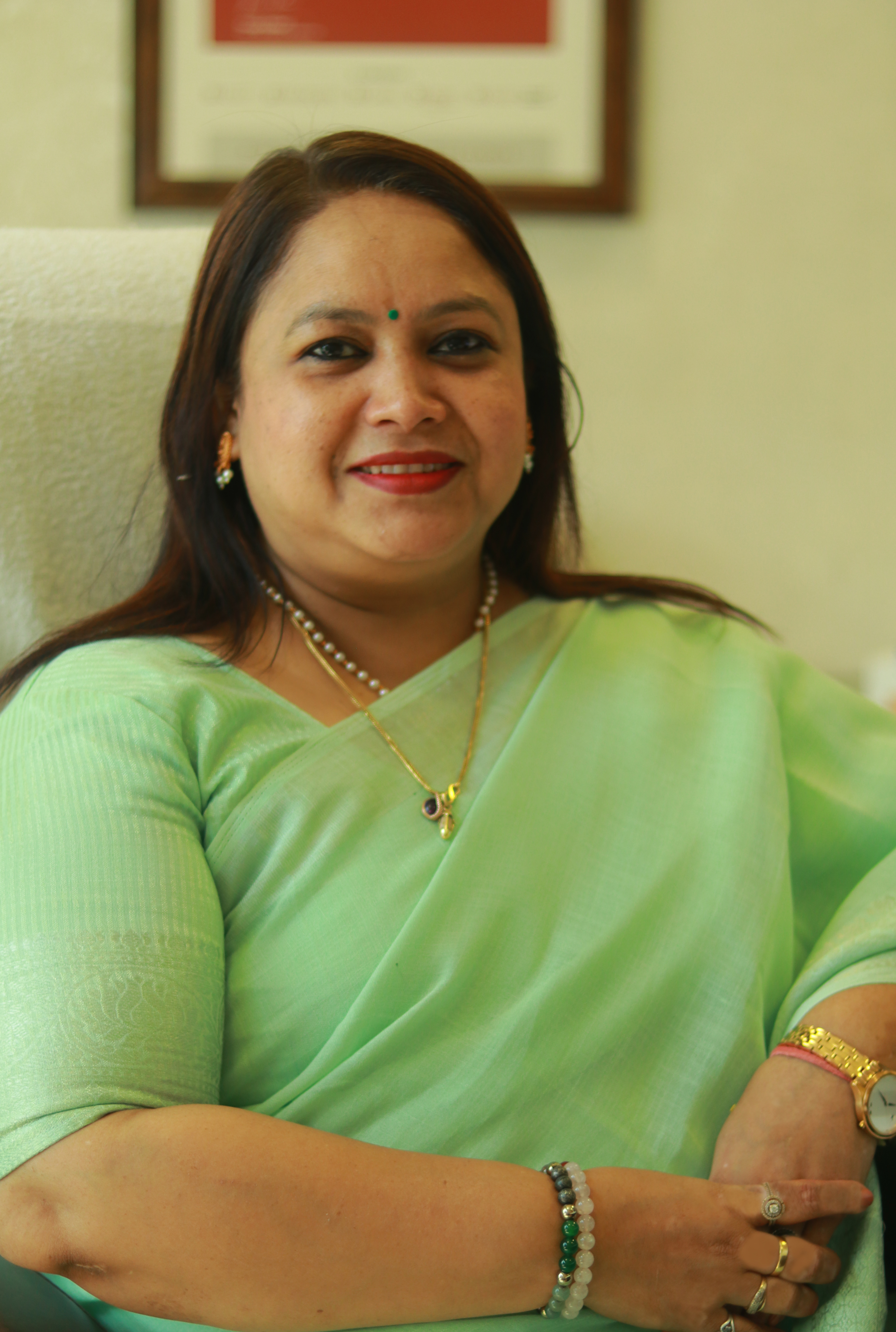 Mrs. Heena Singh, Principal of Goldcrest High, Latur